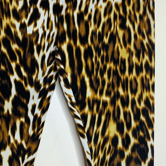 MIXIT | Leopard Print Designer Straight Leggings | Pants Fitted Fashionable - Picture 8 of 10